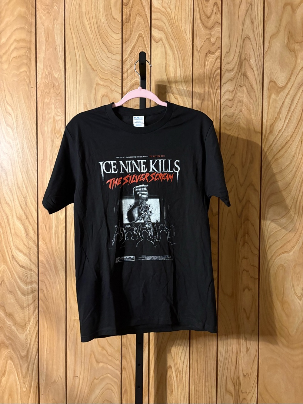 Port and Company Black Ice Nine Kills 'The Silver Scream' Graphic Tee